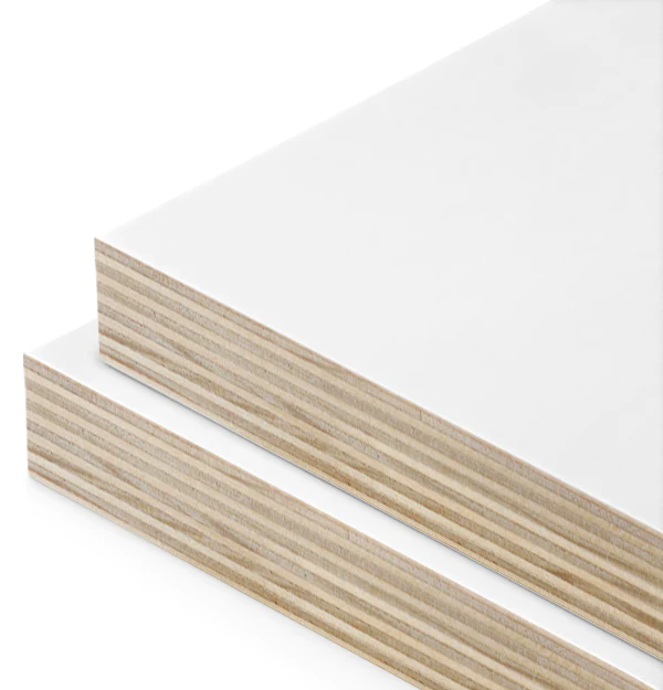 CNC friendly veneer plywood - White film face