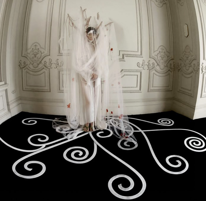 CNC routed moulding and floor set dressings on a studio shoot