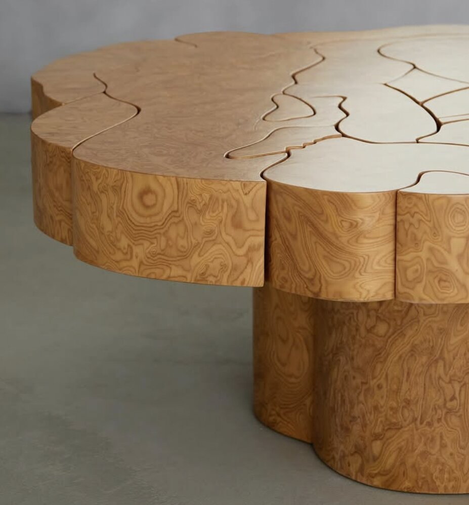 Profile of Lignum Sanctum veneered CNC table
